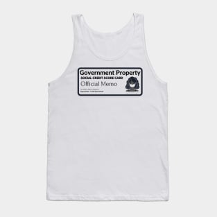 Social Credit Score Card Woman #1 Tank Top